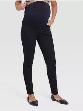 Isabel Maternity by Ingrid & Isabel Black Skinny Maternity Pants, Size 6